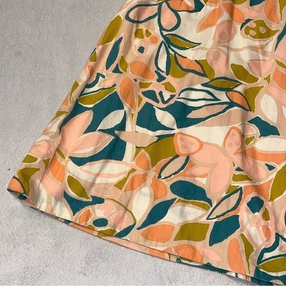 Vintage J Crew floral drop waist skirt pink peach teal, Jenna Lyons - Picture 3 of 13